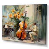 Chello Jazz Rhythms - Music Canvas Wall Art