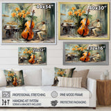 Chello Jazz Rhythms - Music Canvas Wall Art