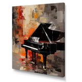 Classical black piano Sonata II - Music Canvas Wall Art