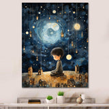 Childs moonlight Nursery 4 - Fantasy Canvas Wall Art