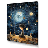 Childs moonlight Nursery 4 - Fantasy Canvas Wall Art