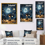 Childs moonlight Nursery 4 - Fantasy Canvas Wall Art