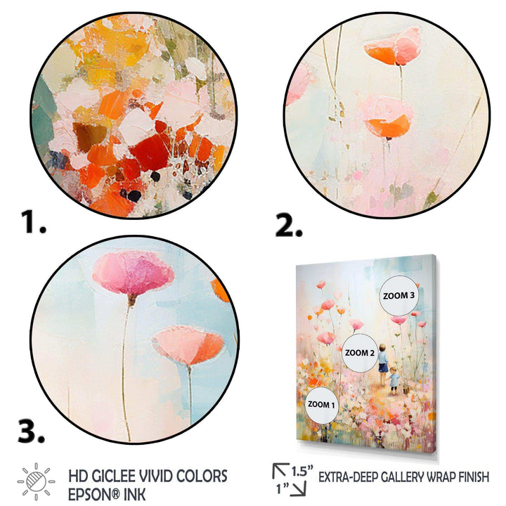 Whimsical Kids floral Haven II - Fantasy Canvas Wall Art