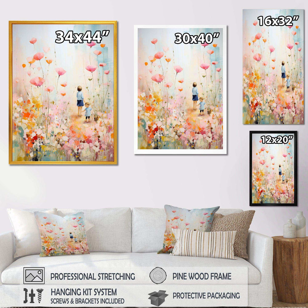 Whimsical Kids floral Haven II - Fantasy Canvas Wall Art