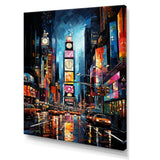 New York City Time square lights II - Cityscapes Canvas Wall Art