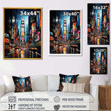 New York City Time square lights II - Cityscapes Canvas Wall Art