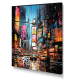 New York City Time square lights V - Cityscapes Canvas Wall Art