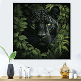 Foliage staking Panther - Animals Canvas Wall Art