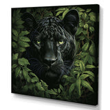 Foliage staking Panther - Animals Canvas Wall Art