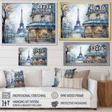 Grey Urban Parisian street IV - Cityscapes Canvas Wall Art