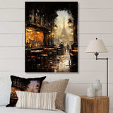 Paris cafe View elegance - Cityscapes Canvas Wall Art