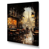 Paris cafe View elegance - Cityscapes Canvas Wall Art