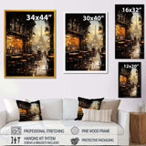 Paris cafe View elegance - Cityscapes Canvas Wall Art