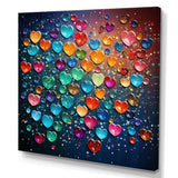 Colorful Love balloon Street art I - Fashion Canvas Wall Art