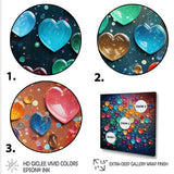 Colorful Love balloon Street art I - Fashion Canvas Wall Art