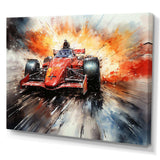 Formula one speed car Speedway Fury 2 - Architecture Canvas Wall Art