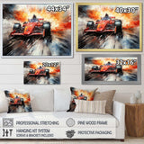 Formula one speed car Speedway Fury 2 - Architecture Canvas Wall Art