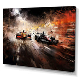 Formula one speed car Speedway Fury 3 - Architecture Canvas Wall Art