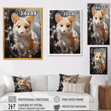 Curious Meadow Mouse rodent - White Rodent Wall Art