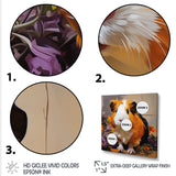 Pop Art Guinea Pig rodent - Rodent Home Decor Art