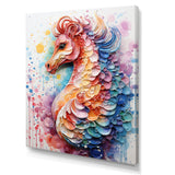 Pink Seahorse Oceanic Elegance - Seahorse Wall Art Prints