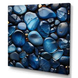 Blue Sapphire Zen stones - Spiritual Canvas Wall Art