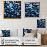 Blue Sapphire Zen stones - Spiritual Canvas Wall Art