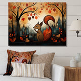 Squirrel landscape for nursery - Squirrel Living Room Wall Art