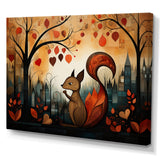 Squirrel landscape for nursery - Squirrel Living Room Wall Art