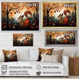 Squirrel landscape for nursery - Squirrel Living Room Wall Art