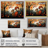 Squirrel landscape for nursery - Squirrel Living Room Wall Art