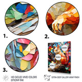 Colorful squirrel collage Delight - Squirrel Bedroom Wall Art