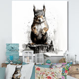 Cute watercolor Squirrel Forest Acrobat - Squirrel Wall Decor