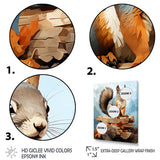 Brown squirrel forest adventure - Squirrel Wall Art Prints