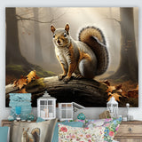 Photo of Squirrel in Autumn - Squirrel Home Decor Art