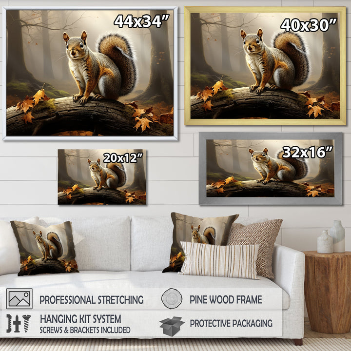 Photo of Squirrel in Autumn - Squirrel Home Decor Art
