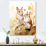 Cute Squirrel Playtime - Squirrel Bedroom Wall Art