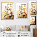 Cute Squirrel Playtime - Squirrel Bedroom Wall Art