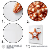 Minimalist starfish orange - Starfish Wall Decor