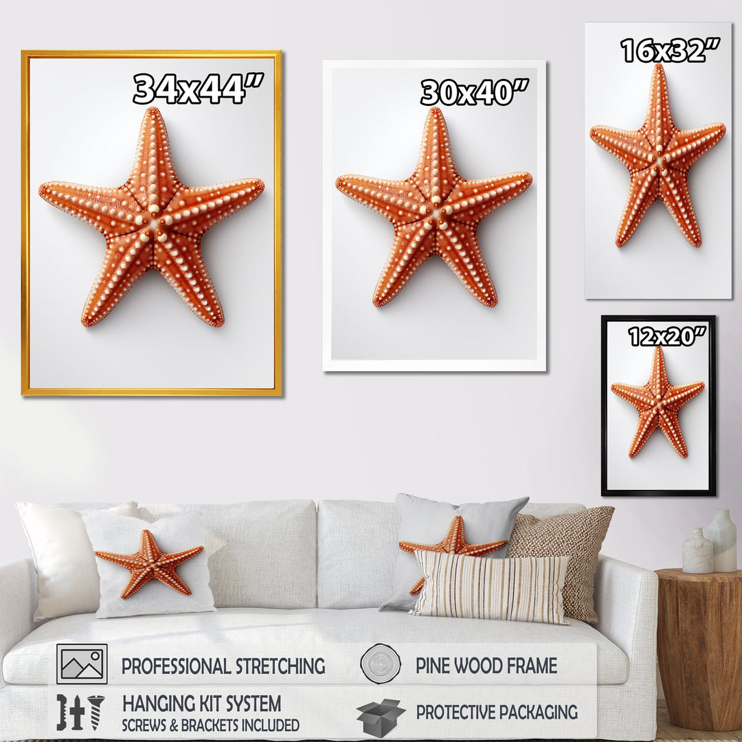 Minimalist starfish orange - Starfish Wall Decor