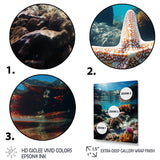 Blue Rainbow Starfish photo - Blue Starfish Wall Art