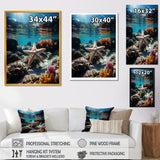 Blue Rainbow Starfish photo - Blue Starfish Wall Art
