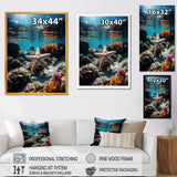 Blue Rainbow Starfish photo - Blue Starfish Wall Art