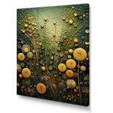 Green and yellow abstract botanical plants 2 - Abstract Canvas Wall Art