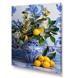 Greek tiles still life kitchen III - Geometric Canvas Wall Art