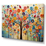 Colorful Abstract Tree 3 - Floral Canvas Wall Art