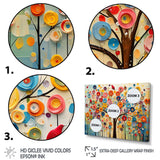 Colorful Abstract Tree 3 - Floral Canvas Wall Art