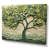 Tree American Basswood collage 3 - Landscapes Canvas Wall Art