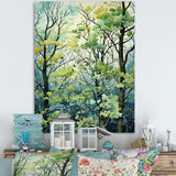 Green Tree American Basswood spring blooms IV - Landscapes Canvas Wall Art