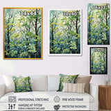 Green Tree American Basswood spring blooms IV - Landscapes Canvas Wall Art